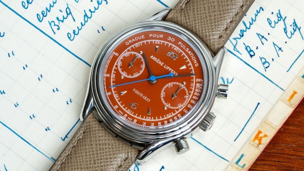 The Arsène Lippens Visionario references your grail 1940s chronographs, with an unexpected movement
