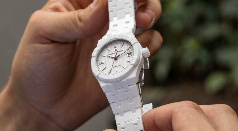 The Maurice Lacroix Aikon Ceramic makes the material more attainable and stronger