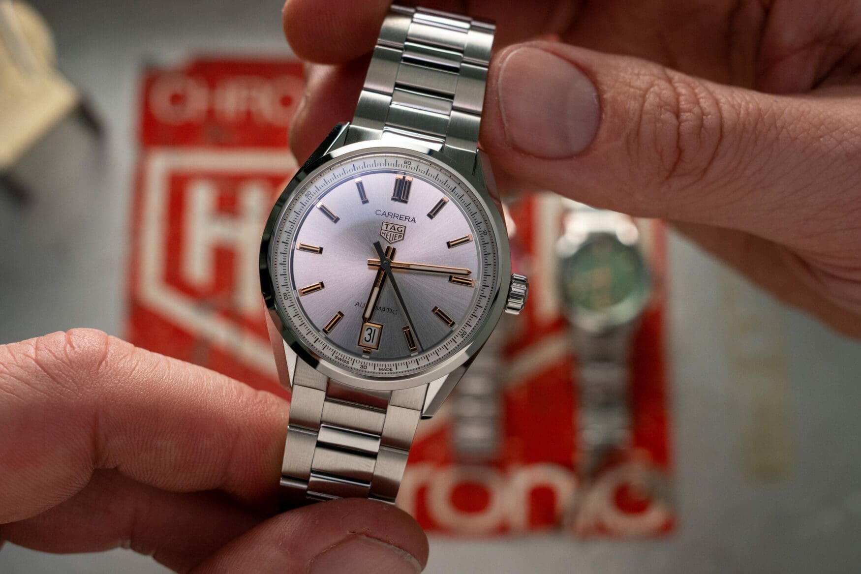 tag heuer carrera 36 mm automatic silver dial e1681796700141